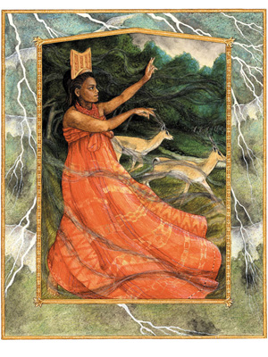 Oya, the Yoruba goddess of the winds.